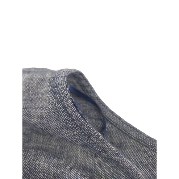 St. Tropez Linen Lightweight Tunic Mini Dress Size Large - Picture 9 of 13